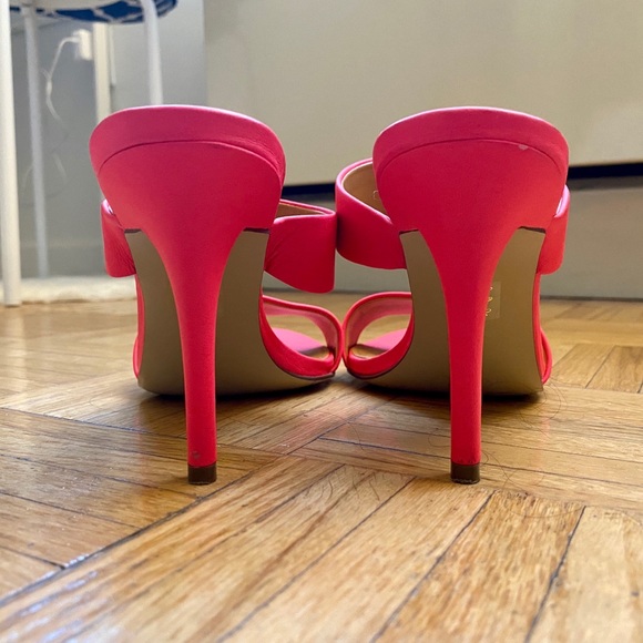 J CREW Slide Heels HOT PINK - Picture 5 of 5